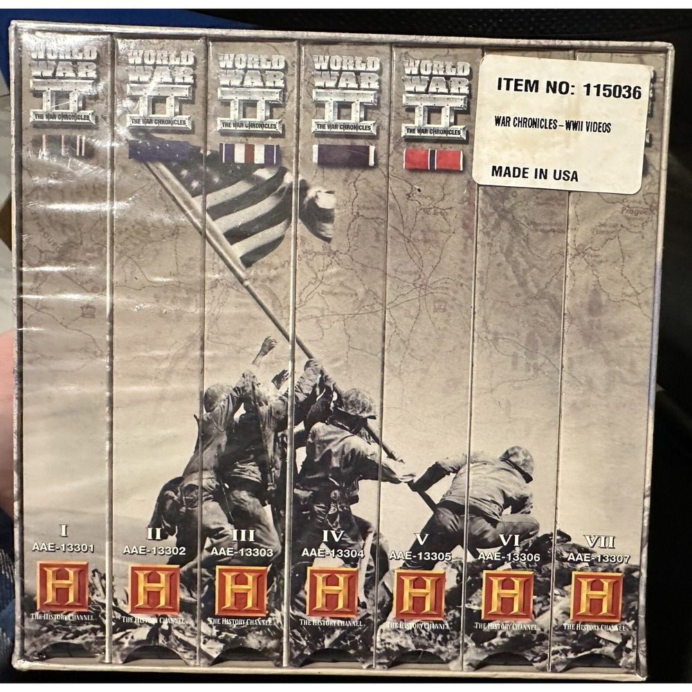 World‎ War 2 WW II History Channel VHS Set of 7 The War Chronicles-NEW SEALED
